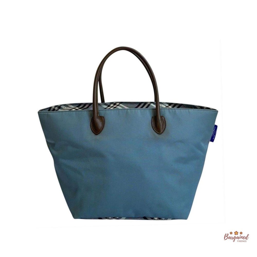 Authentic Burberry Blue Label Nova Check Tote Bag